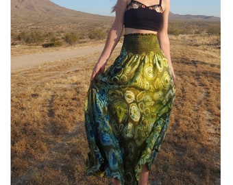 Women's Bohemian Geode Skirt, Women's S,M,L,XL