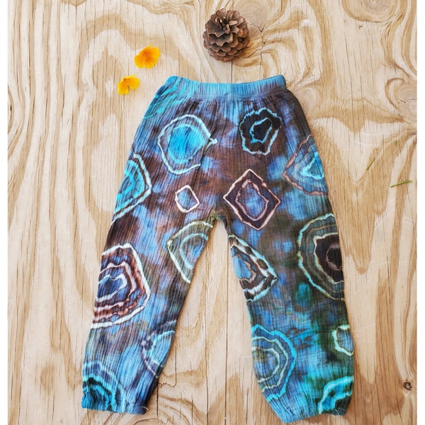 Boho Toddler Tie Dye Harem Pants, 2T-4T, Hippie Baby