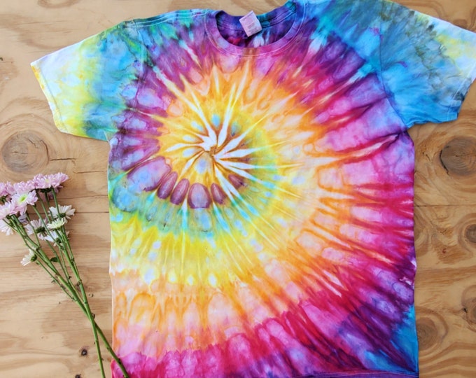over the rainbow tie dye