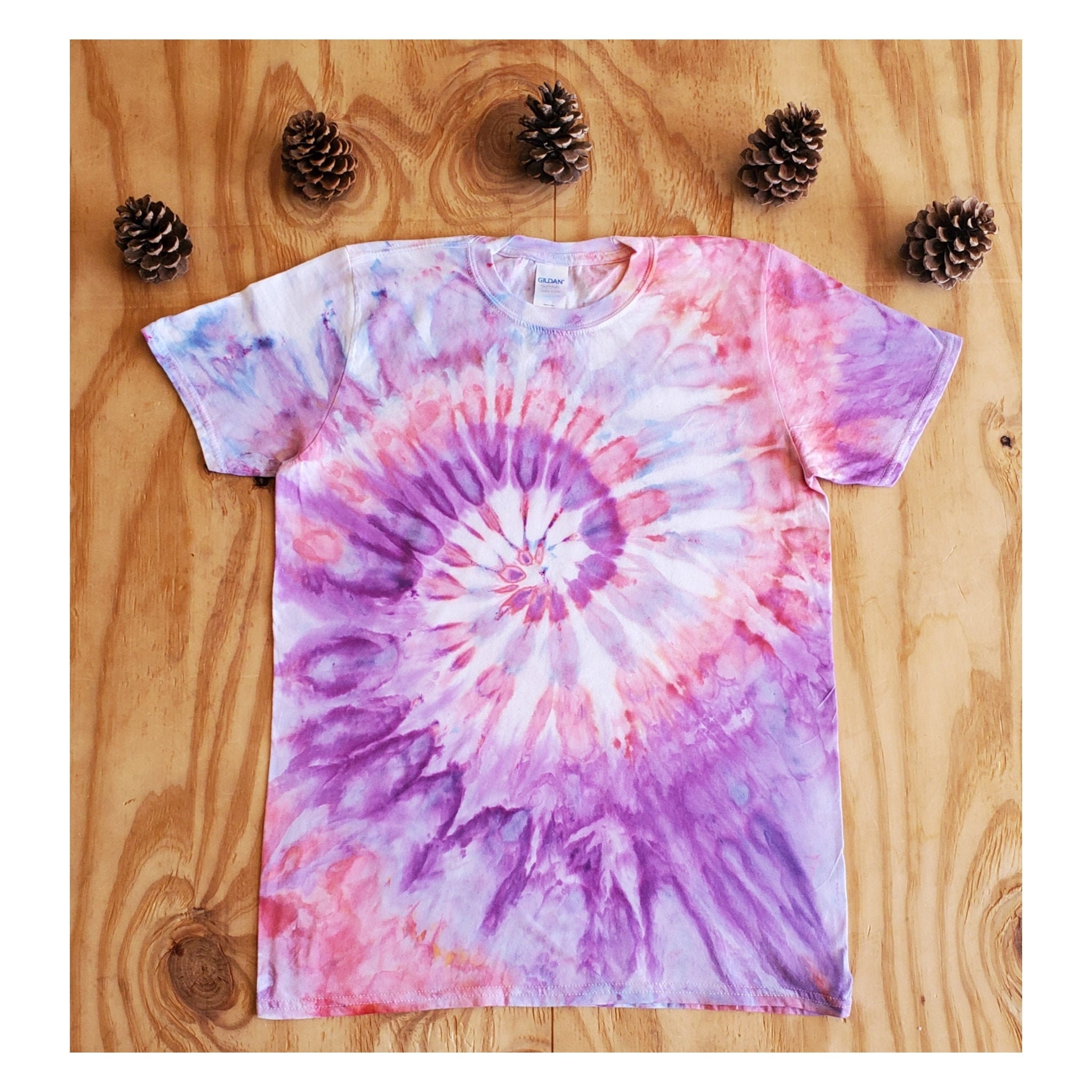 Adult Size Large Gildan Ocean Ice Dye Tie Dye Shirt — Fun