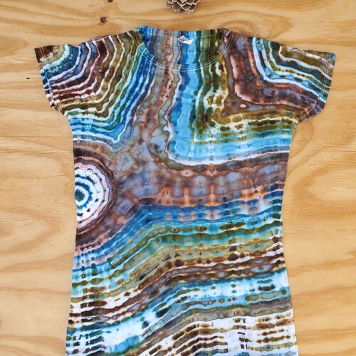 Forest Spiral Tie Dye Shirt Short Sleeve Adult or Women's - Etsy