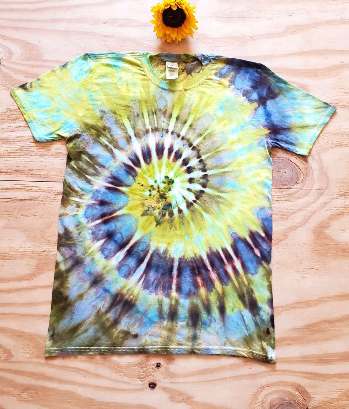 Moss Spiral Tie Dye Shirt Short Sleeve Adult or Women's | Etsy