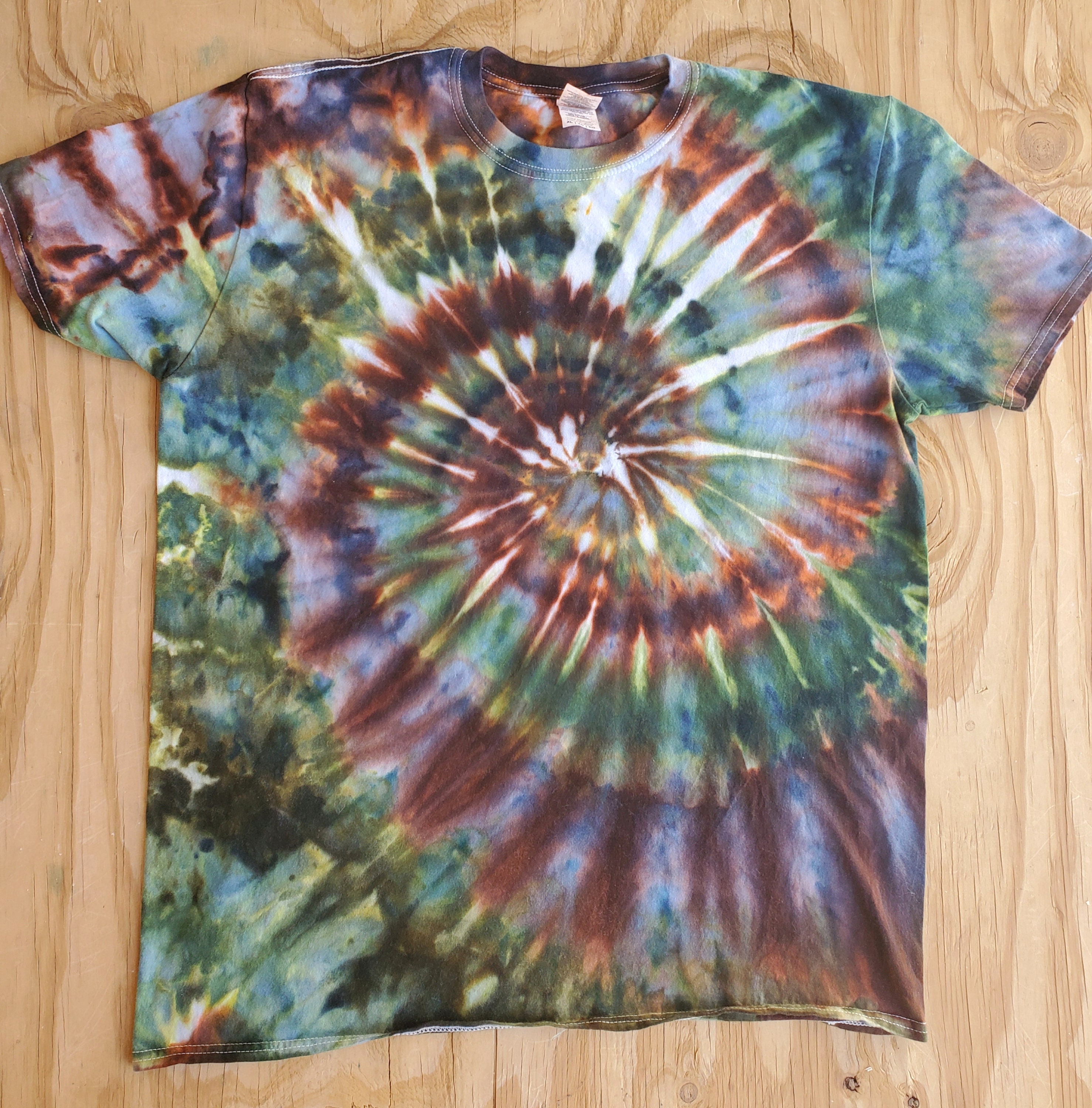 Green Forest Tie Dye Shirt Short Sleeve Adult or Women's - Etsy
