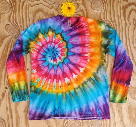 Playera hippie teñida espiral sales