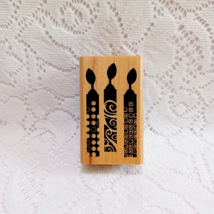 Birthday Stamp, Candle Birthday stamp, Birthday candles Stamp, Destash stamp, Pre-owned Stamp