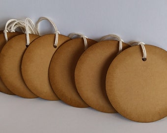 Kraft circle gift tags, Favor tags, Kraft tags, 2" Circle tags, Rustic tags, Round Price tags, Set of 25, 50, or 100