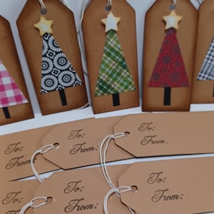 Christmas tree tags, Christmas tags, Holiday tags, Gift tags, Rustic Christmas tags image 2