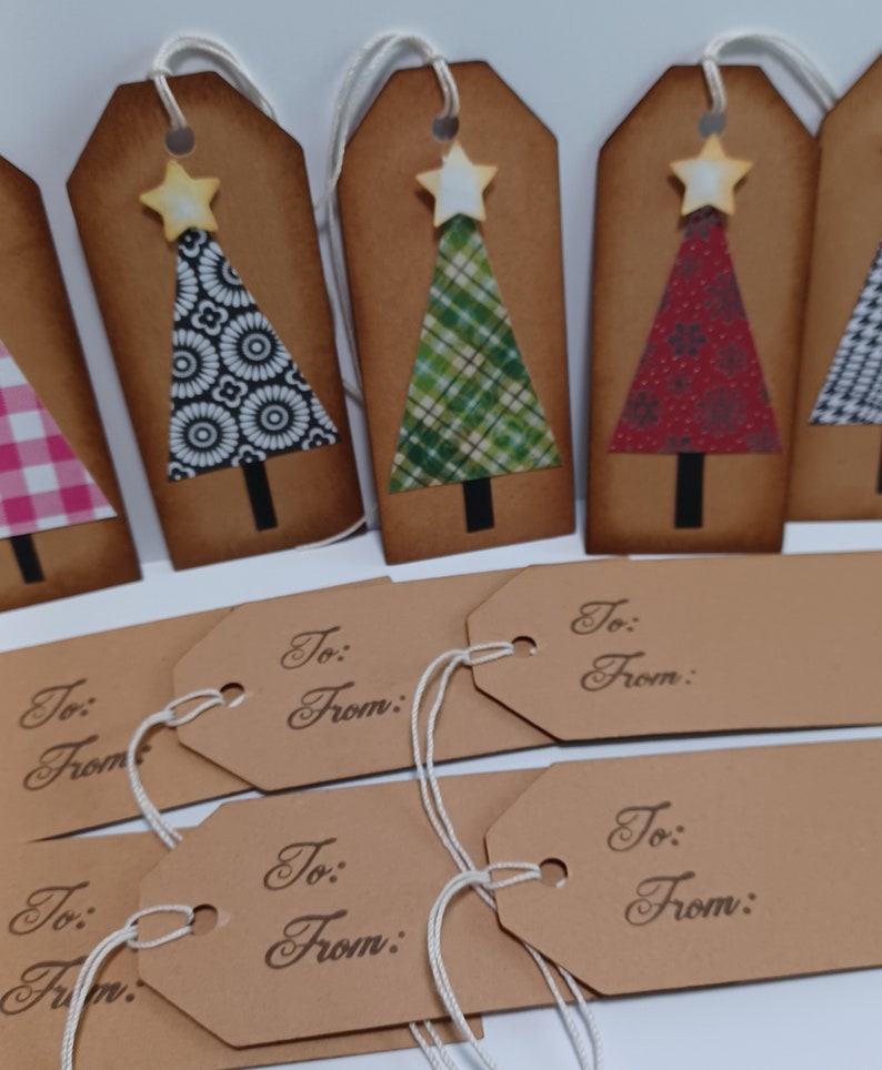 Christmas tree tags, Christmas tags, Holiday tags, Gift tags, Rustic Christmas tags image 2