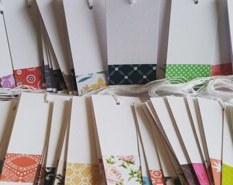 Gift tags, Price tags, Favor tags, Hang Tags, White Tags, Bulk Gift Tags. Size 3" x 1 1/2"