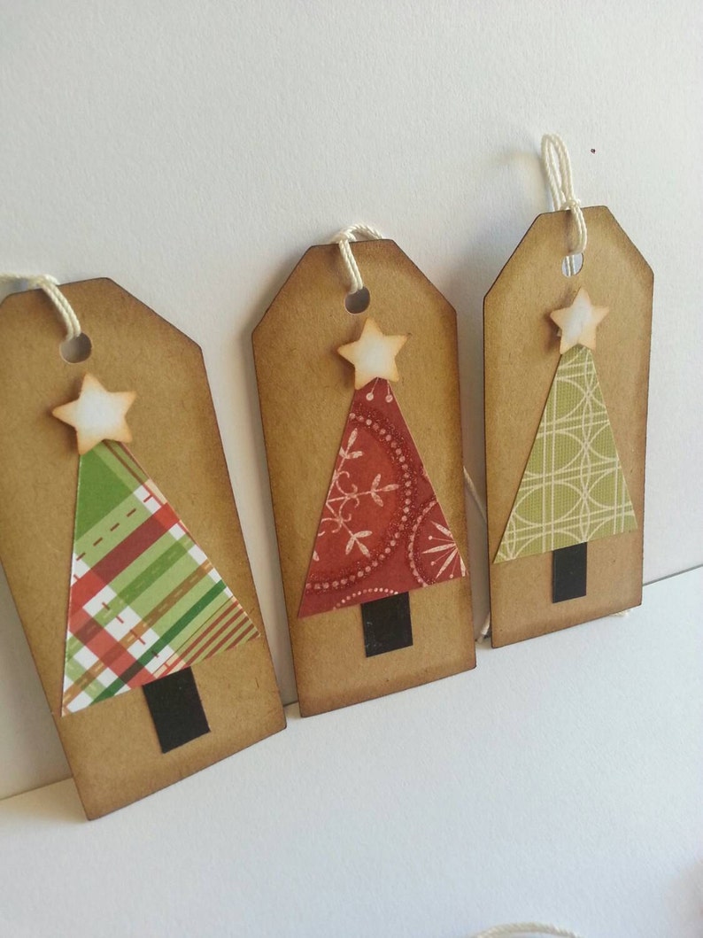 Christmas tree tags, Christmas tags, Holiday tags, Gift tags, Rustic Christmas tags image 7