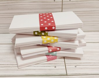 Blank Business Cards, Standard Size Business Cards, Business Cards, Set of 25, Size 2" x 3 1/2"