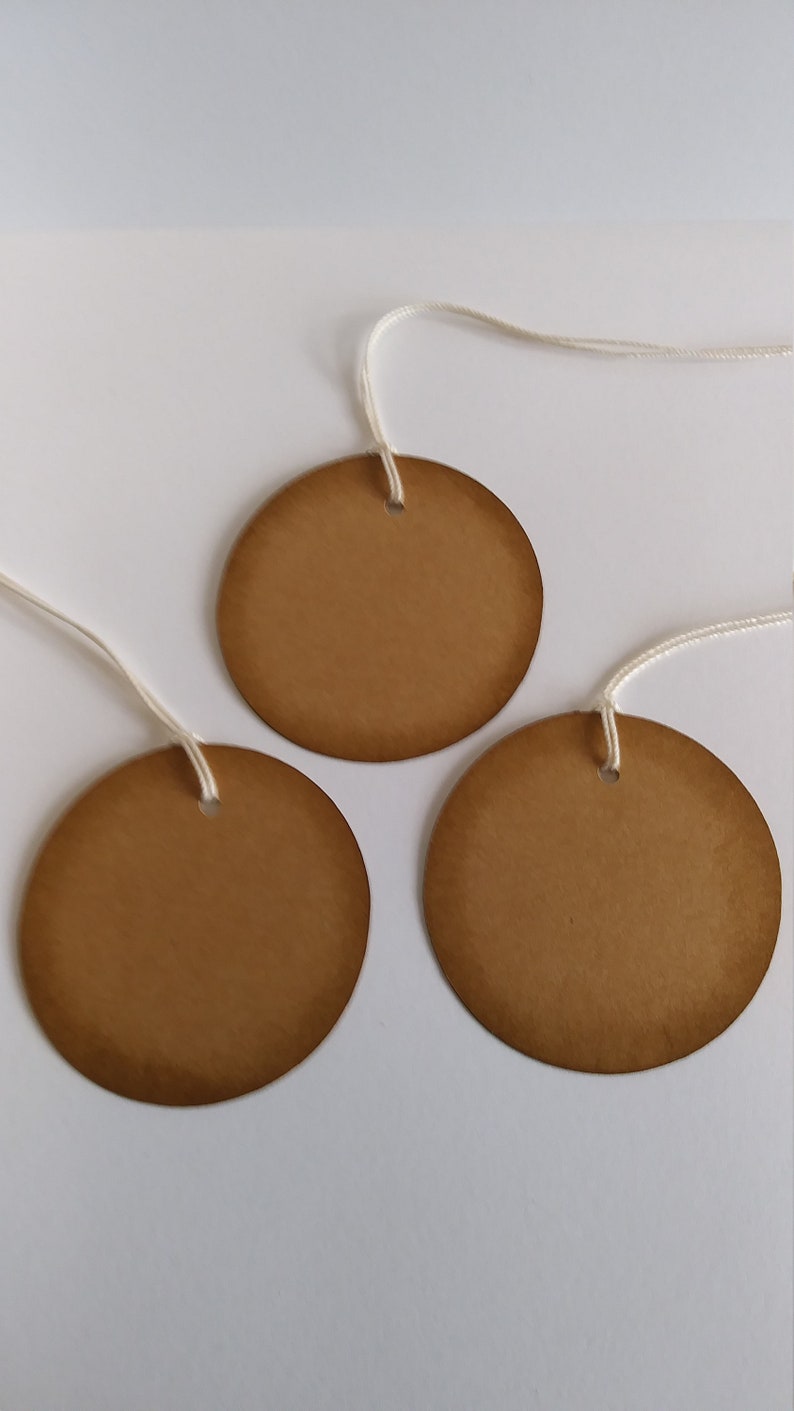 Kraft Circle Gift Tags Favor Tags Kraft Tags Circle Tags - Etsy