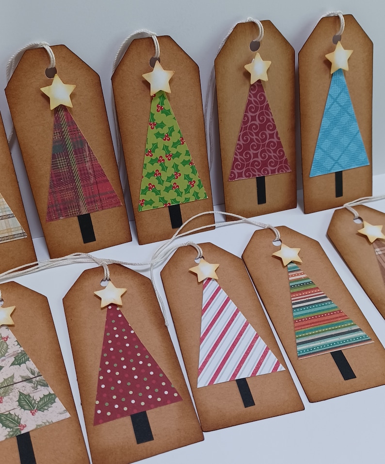 Christmas tree tags, Christmas tags, Holiday tags, Gift tags, Rustic Christmas tags image 9