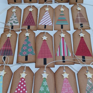 Christmas tree tags, Christmas tags, Holiday tags, Gift tags, Rustic Christmas tags image 10