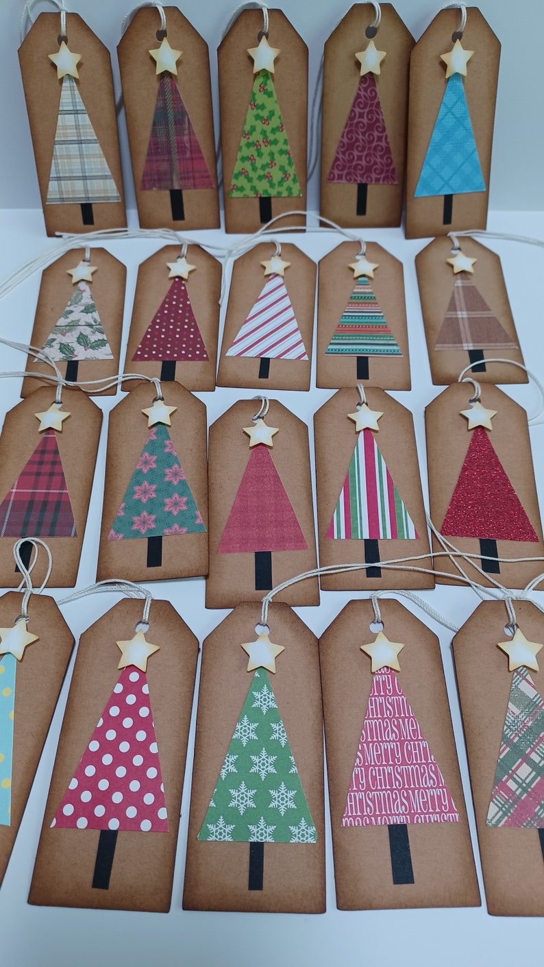 Christmas tree tags, Christmas tags, Holiday tags, Gift tags, Rustic Christmas tags image 10