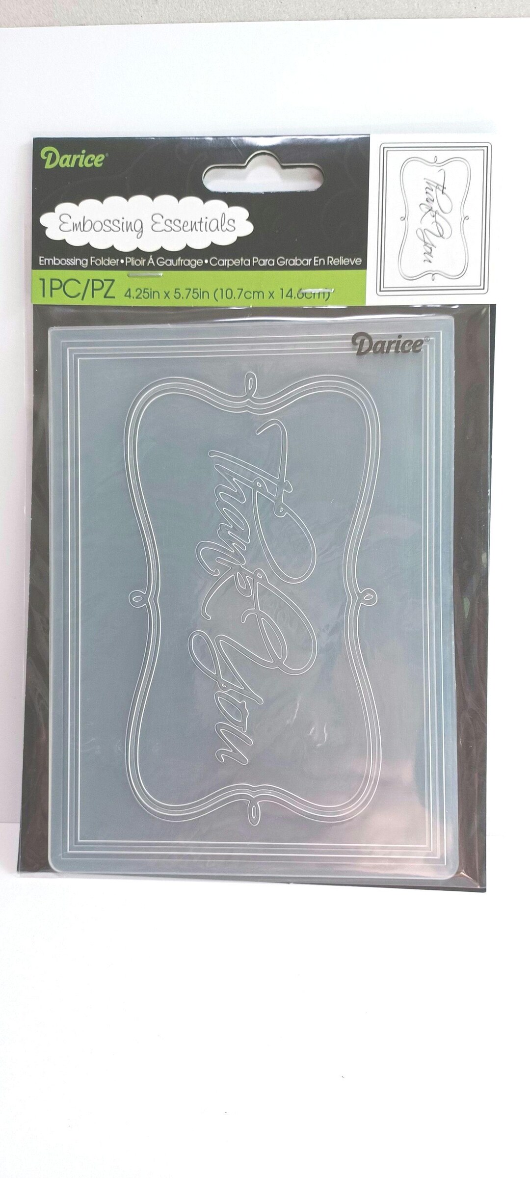 Embossing Folder, Thank You Embossing Folder, Darice Embossing Folder ...