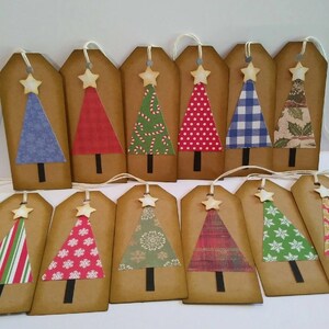 Christmas tree tags, Christmas tags, Holiday tags, Gift tags, Rustic Christmas tags image 8