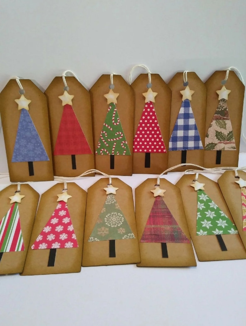 Christmas tree tags, Christmas tags, Holiday tags, Gift tags, Rustic Christmas tags image 8