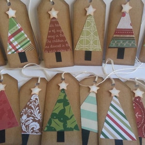 Christmas tree tags, Christmas tags, Holiday tags, Gift tags, Rustic Christmas tags image 5