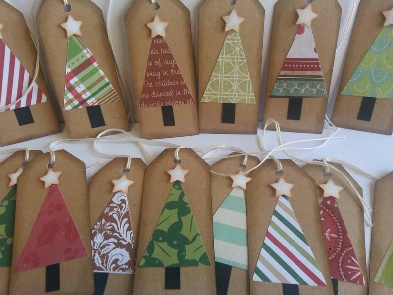 Christmas tree tags, Christmas tags, Holiday tags, Gift tags, Rustic Christmas tags image 5