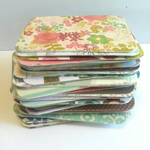 Junk Journal Cards, 3 x 4 Journal Cards, Handmade Journal Card, Journal Cards, Bulk Planner Cards, Planner Assessory, Set of 20