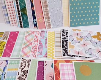 Mini note cards, Bulk mini note cards, Variety Mini notecards, Small notecards, Set of 25 or 100, 3 x 3 cards.Not suitable for US mailing.