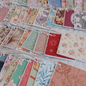 Floral Gift tags, Floral tags, Favor tags, Hang Tags, Folded Floral Tags, Bulk Gift Tags, 2&quot; x 2&quot;