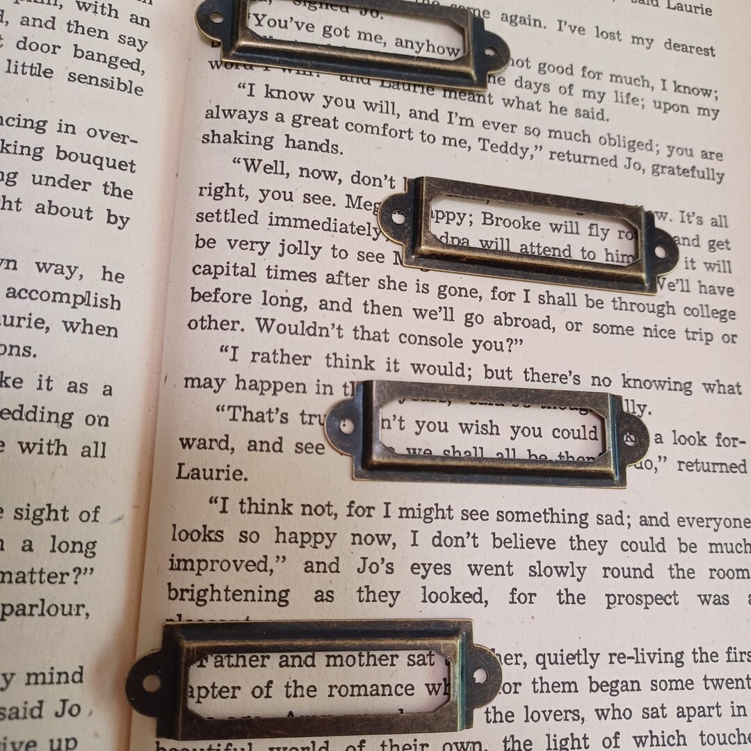 Label Holder, Journal Name Plate, Name Plate for Box, Junk Journal