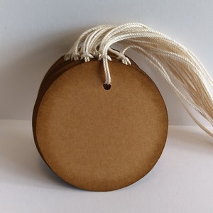Kraft Circle Gift Tags, Favor Tags, Kraft Tags, 2" Circle Tags, Rustic ...