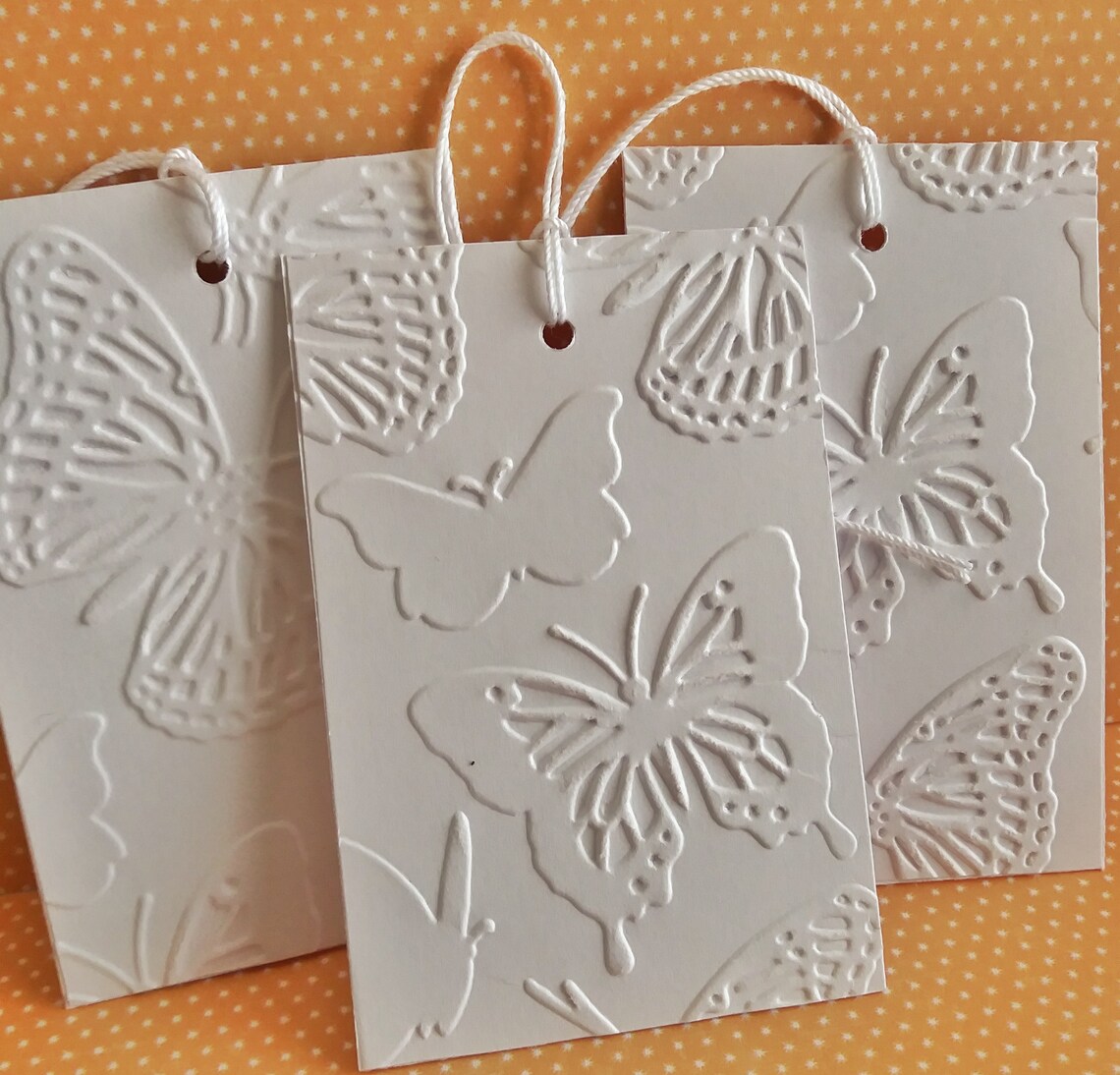 Butterfly Set on Velvet Tag