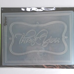 Embossing Folder, Thank You Embossing Folder, Darice Embossing Folder ...