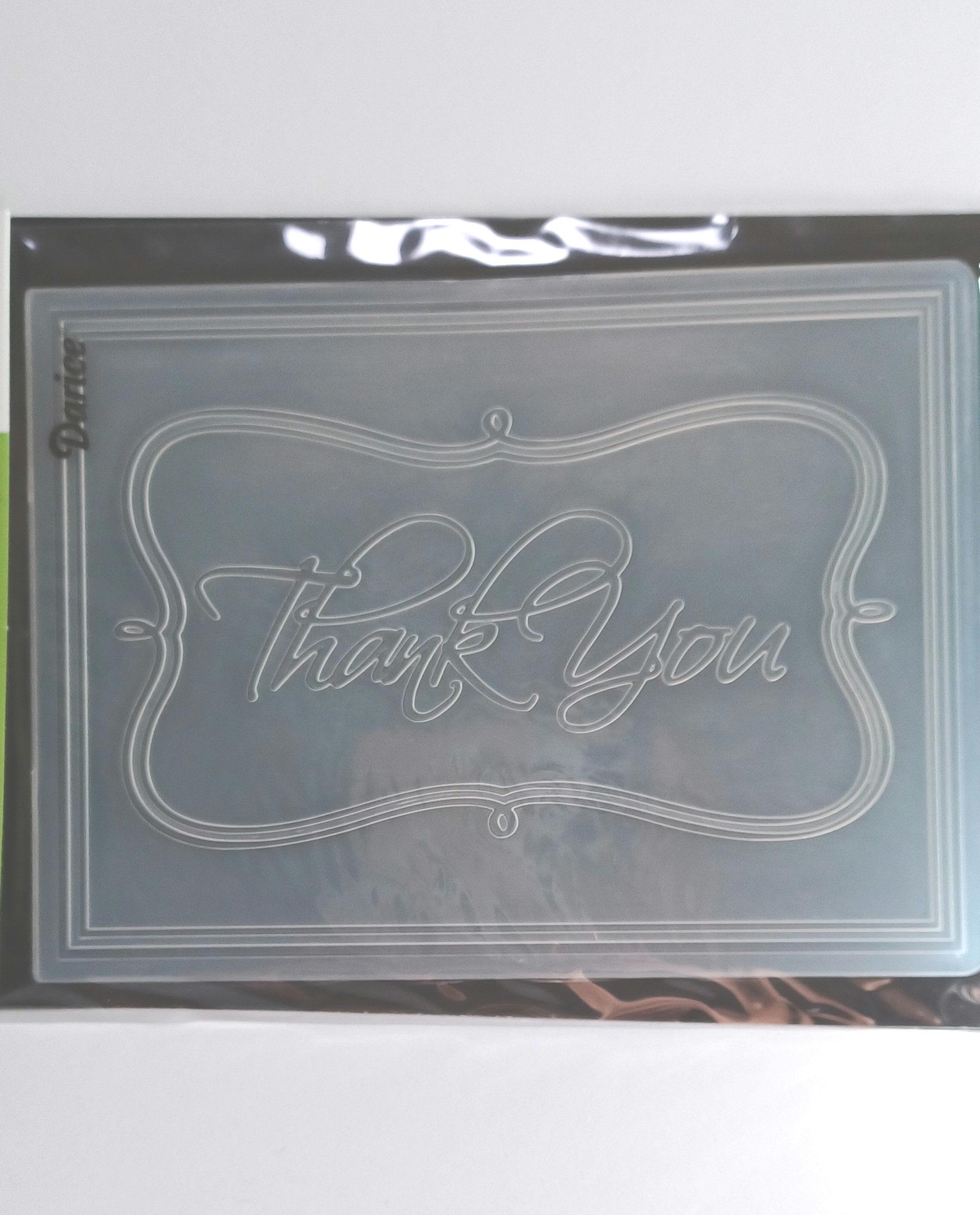 Embossing Folder, Thank You Embossing Folder, Darice Embossing Folder ...