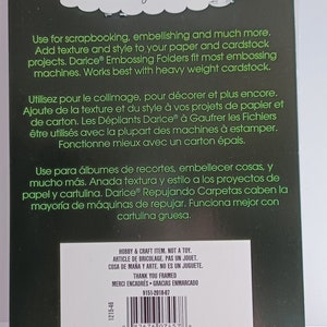 Embossing Folder, Thank You Embossing Folder, Darice Embossing Folder ...