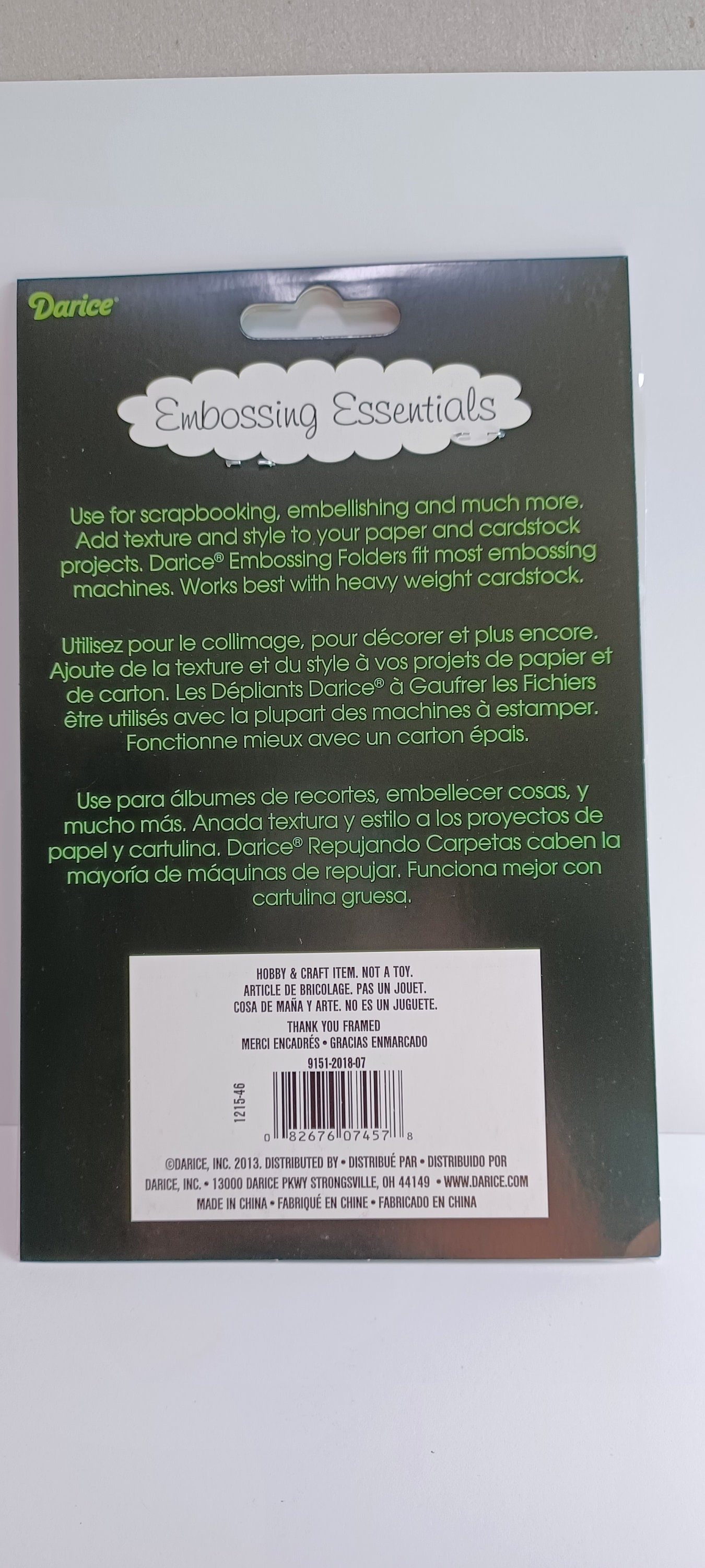 Embossing Folder, Thank You Embossing Folder, Darice Embossing Folder ...