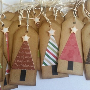 Christmas tree tags, Christmas tags, Holiday tags, Gift tags, Rustic Christmas tags image 6