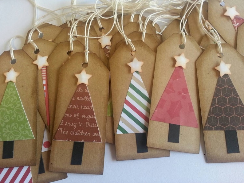 Christmas tree tags, Christmas tags, Holiday tags, Gift tags, Rustic Christmas tags image 6