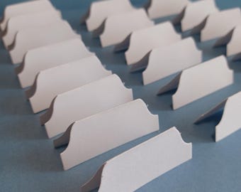 White Junk journal tabs, Planner tabs, Scrapbooking tabs, Journal tabs, File tabs, Divider tabs, No adhesive tabs, Set of 20