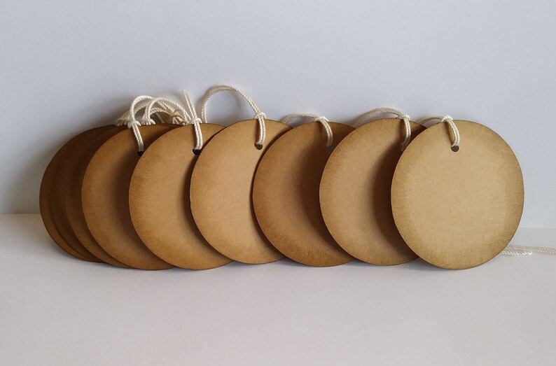 Kraft Circle Gift Tags Favor Tags Kraft Tags Circle Tags - Etsy