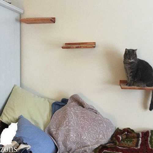 Floating Corner Cat Bed / Shelf W/ Hidden Brackets Etsy