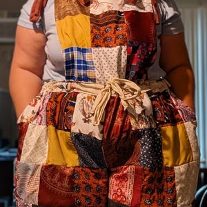 Peto corto de patchwork hecho a mano