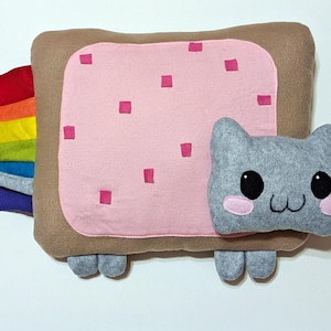 Giant Nyan Cat Plush Pillow | Personalized Plush, Embroider Name Plush, Gift for kids,Nyan Cat Plush,meme gifts,Couple&#39;s gift,Nyan Cat Plush