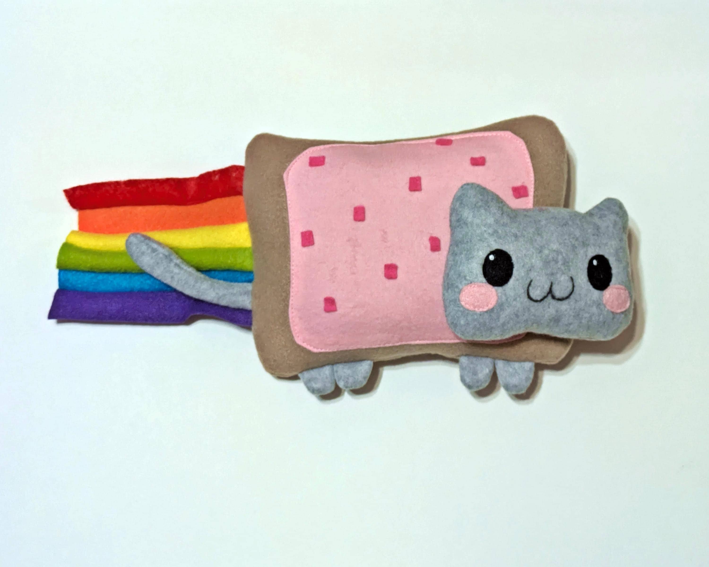 Happy Cat Plush Etsy