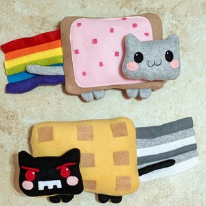 Nyan Cat Plush SET with Tac Nayn Plush | Meme plush, Plushes for kids, Birthday gift, Kawaii Plush, Collectible Gift, Couple&#39;s gift plush