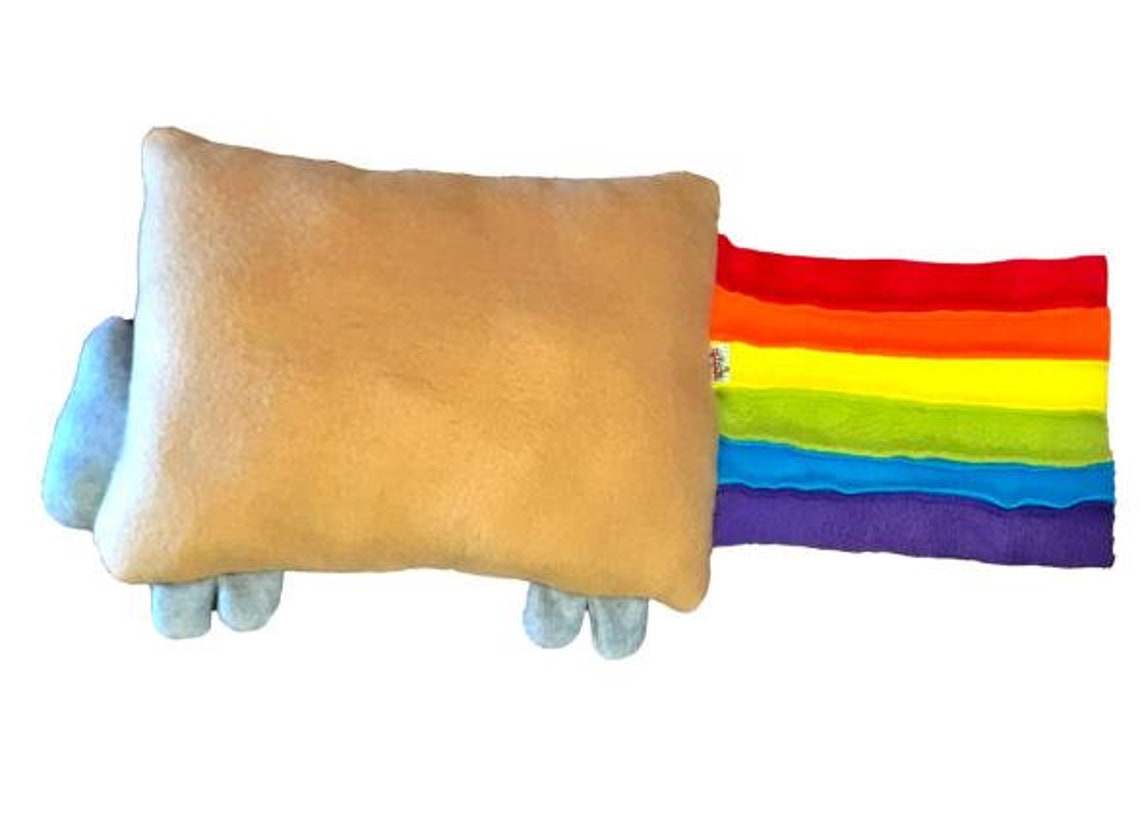 Giant Nyan Cat Plush Pillow Gift for Kids Nyan Cat Plush Etsy