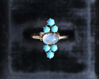 The Moonstone Navette Ring