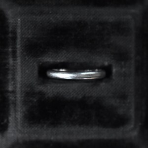 Vintage 1960s Platinum Band Wedding Ring Inscribed Size 5.75 Estate Jewelry Luna Merchant - The '62 Platinum Ring