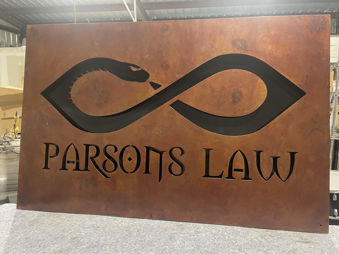 Custom Metal Sign | Rustic Outdoor Decor | Made in USA | Monument ...