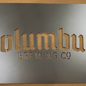 Single Layer | Custom Metal signs | Large metal sign | Business Signs | Rustic Signs | Outdoor Signs | Personalized Metal Signs |Made in USA