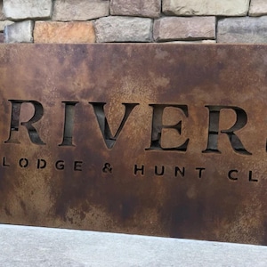 Monument Sign | Custom signs | Large metal signs | Business Signs | Rustic Signs | Outdoor Signs | Personalized Metal Signs |Made in USA