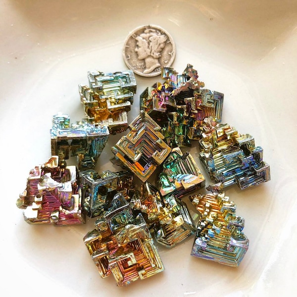 Bismuth Crystal, Mini Rainbow Bismuth Crystal